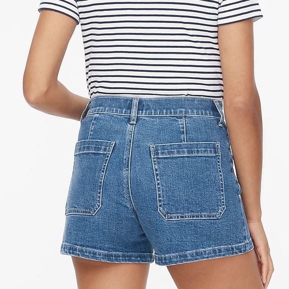 J. Crew Factory Sailor patch-pocket denim short - Picture 3 of 10